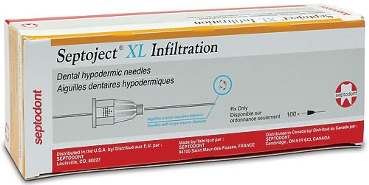 SEPTOJECT XL DENTAL NEEDLES - SEPTODONT – WestDent & TR Dental 