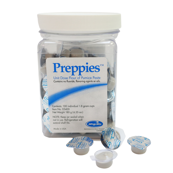 Preppies Flour of Pumice Paste 2gm Cups 100/Bx by Whipmix