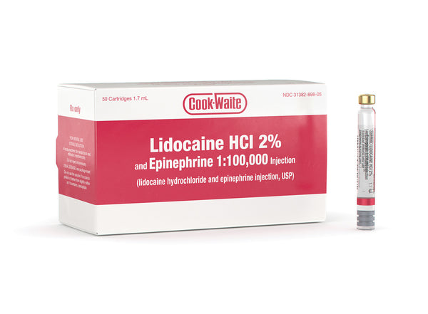 Cook-Waite Lidocaine HCl 2% and Epinephrine